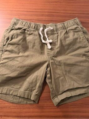 St. John's Bay Olive Drawstring Cotton Shorts. Size S.